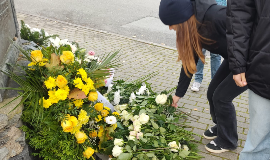 Kranzniederlegung zum Gedenken an die Novemberpogrome